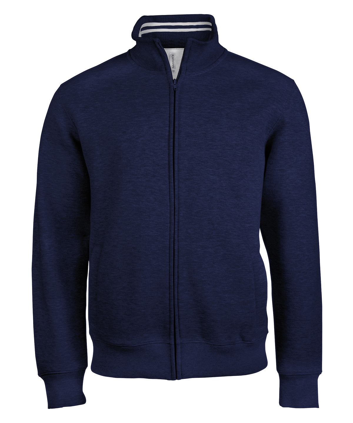 Kariban Mens Full Zip Fleece Jacket with Contrast Inner Collar