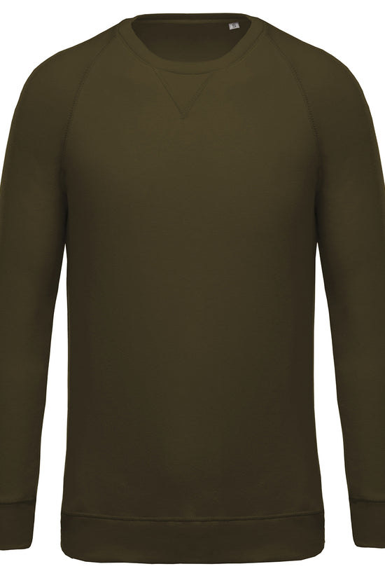 Organic Cotton Raglan Sleeve Sweatshirt for Men