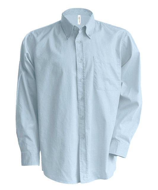 Kariban Mens Oxford LongSleeve Shirt Plus Sizes