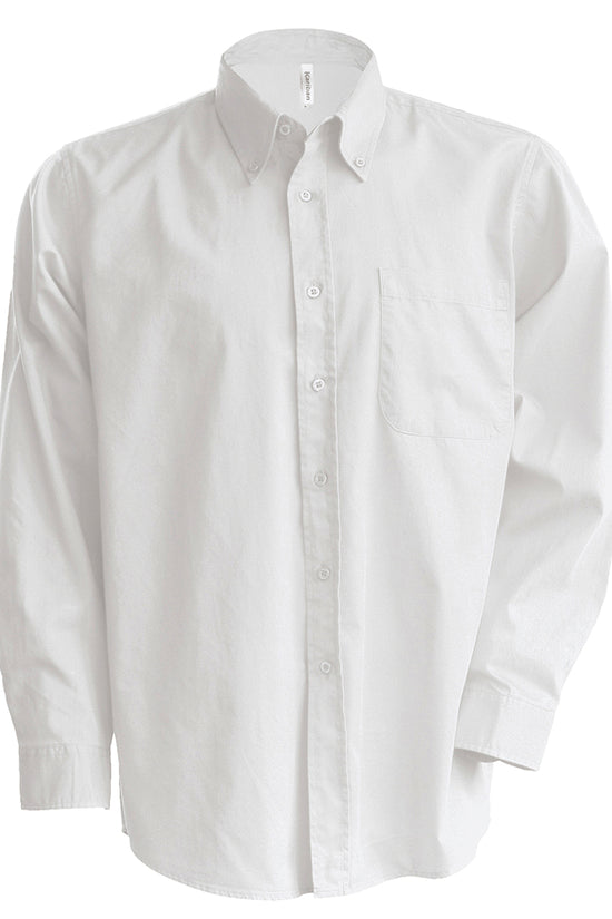 Kariban Mens Oxford LongSleeve Shirt Plus Sizes