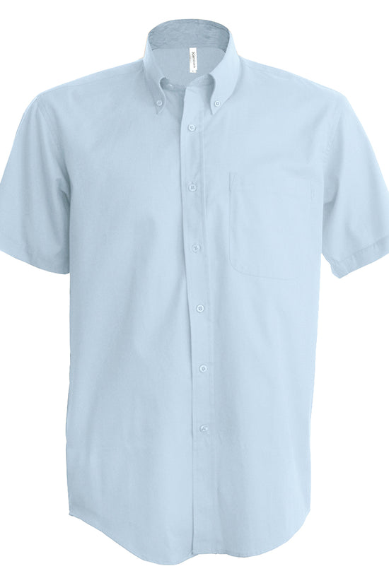 Kariban Mens Oxford ShortSleeved Shirt Plus Sizes