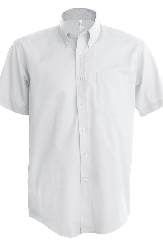 Kariban Mens Oxford ShortSleeved Shirt Plus Sizes