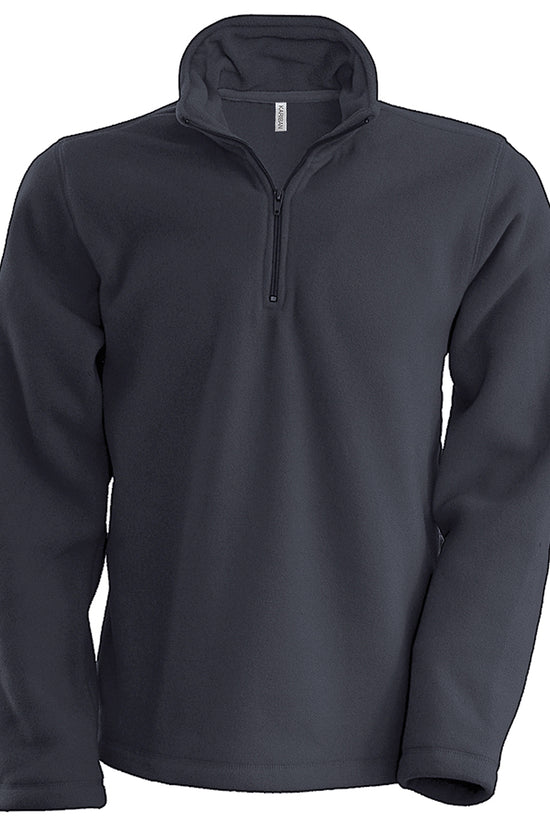 Enzo Zip Neck Microfleece Jacket for Men Plus Sizes