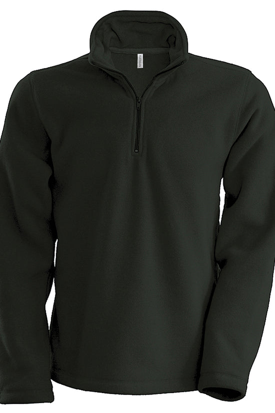 Enzo Zip Neck Microfleece Jacket for Men Plus Sizes