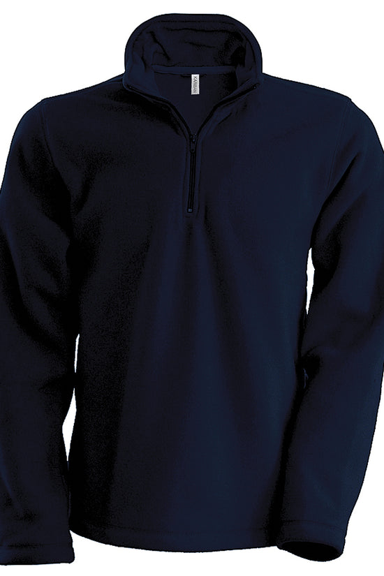 Enzo Zip Neck Microfleece Jacket for Men Plus Sizes