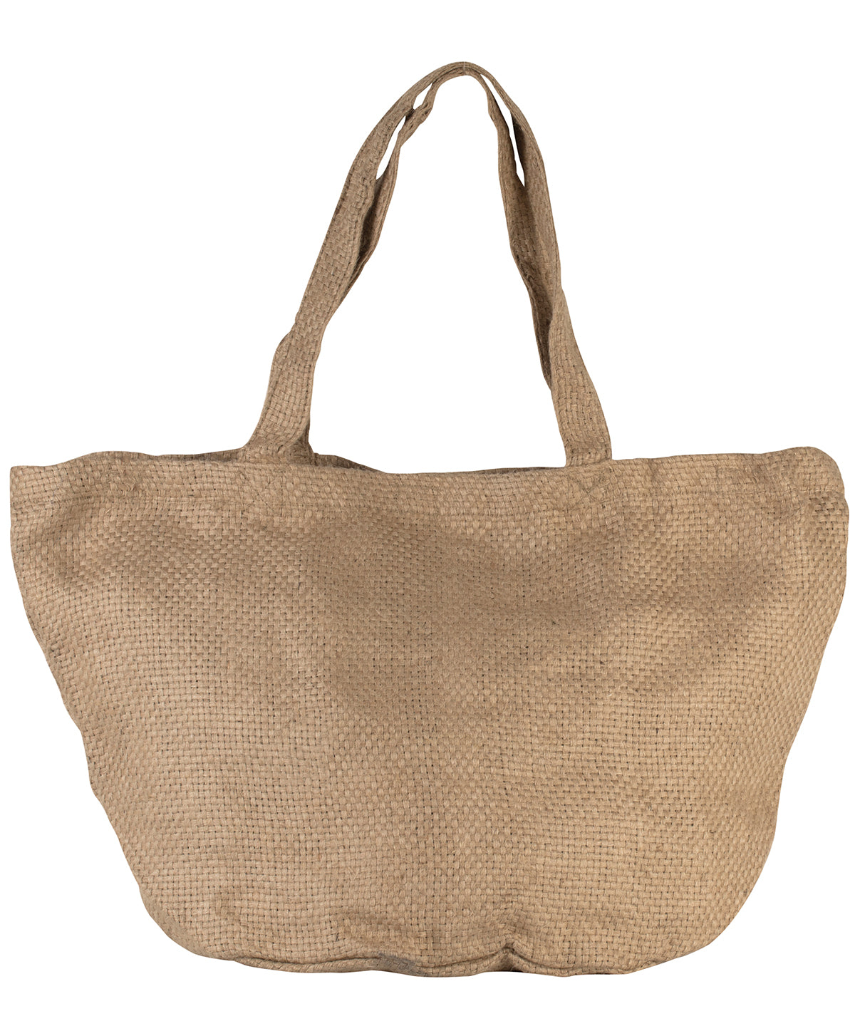 EcoFriendly Natural Jute Bag with Zipped Pocket Unisex Adult Bags