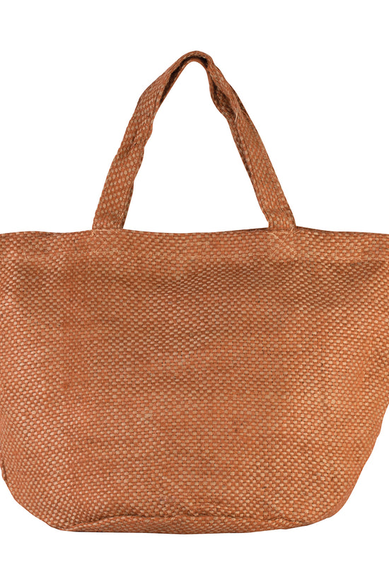 EcoFriendly Natural Jute Bag with Zipped Pocket Unisex Adult Bags