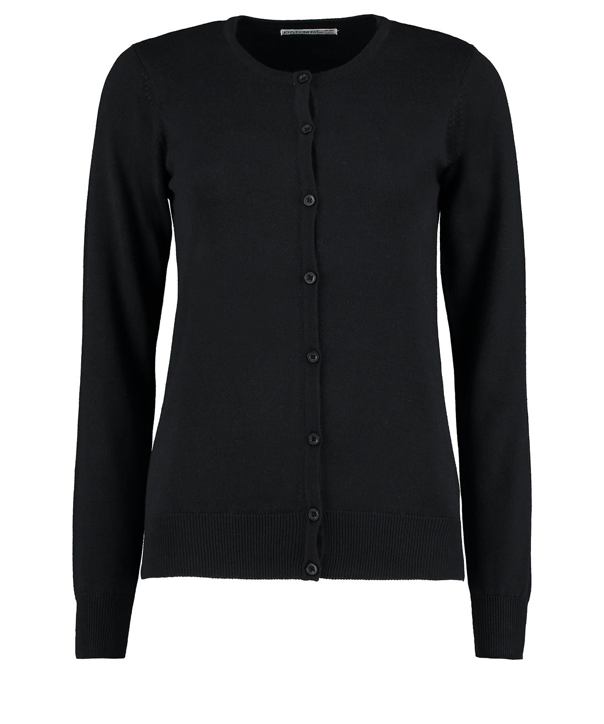 Womens Classic Fit Crew Neck Cardigan Timeless Elegance