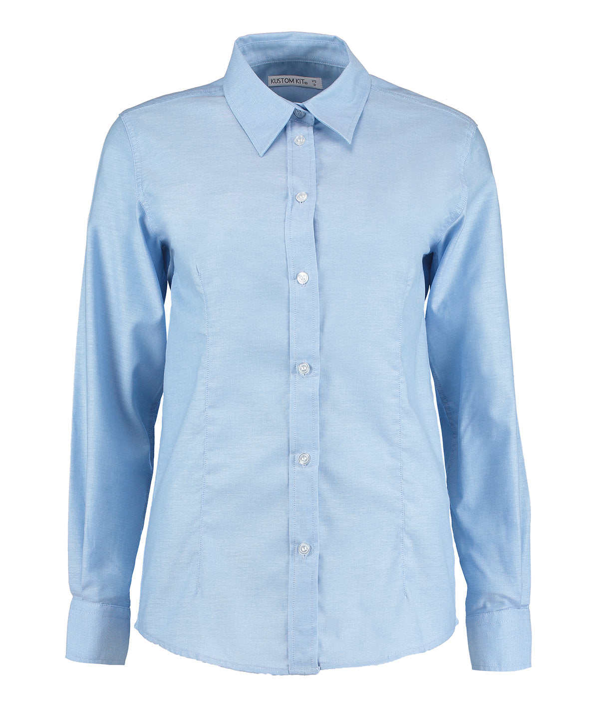 Womens Tailored Fit LongSleeve Oxford Blouse for Professional Environments