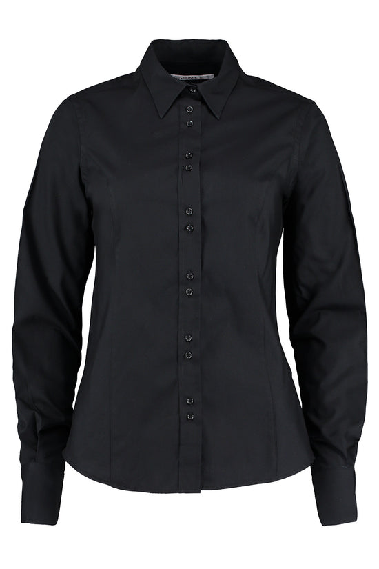 Womens Long Sleeve City Business Blouse Office Elegance