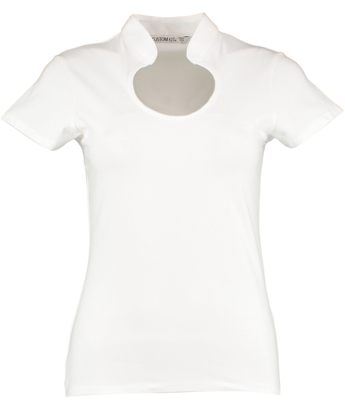 Kustom Kit Womens Keyhole Neck Corporate Top Regular Fit TShirt