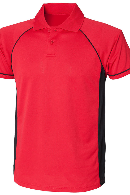Mens Performance Panel Polo Shirt