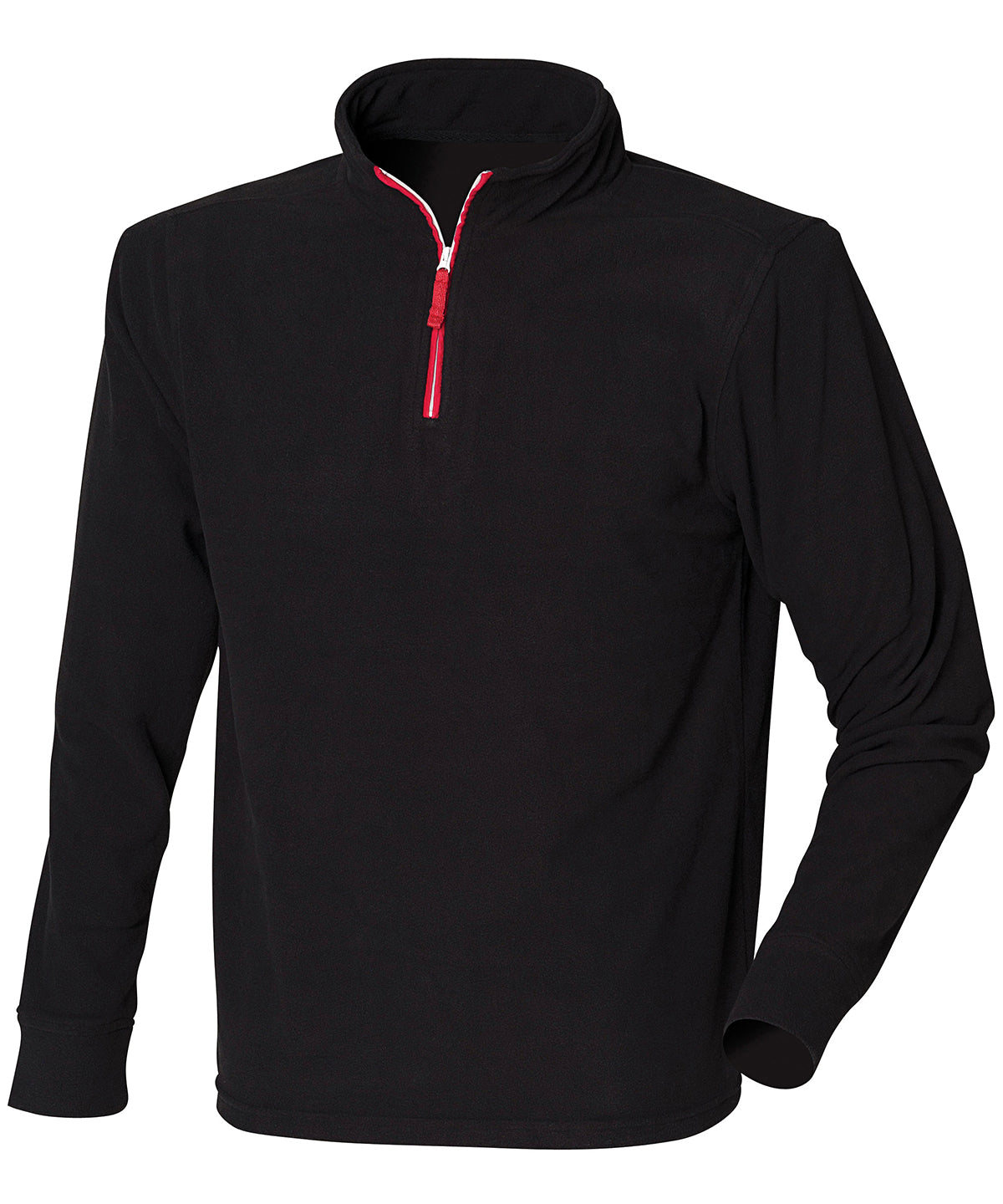 Finden Hales Zip Fleece Piped Sweatshirt Unisex Adult Sports Leisure