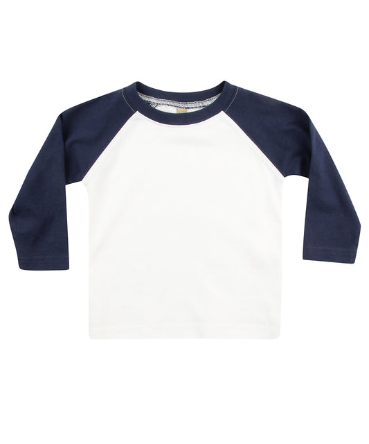 Larkwood Long Sleeve Baseball TShirt for Infants and Toddlers
