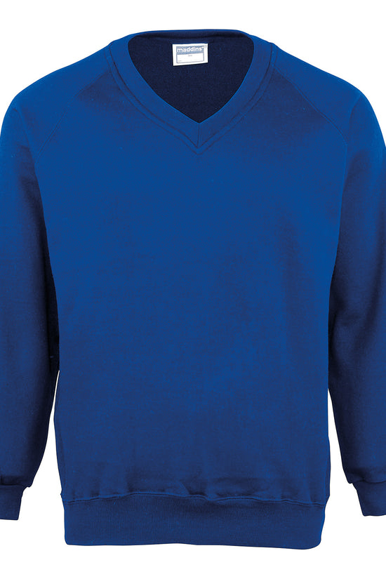 Maddins Kids Coloursure VNeck Sweatshirt in 40 Acrylic