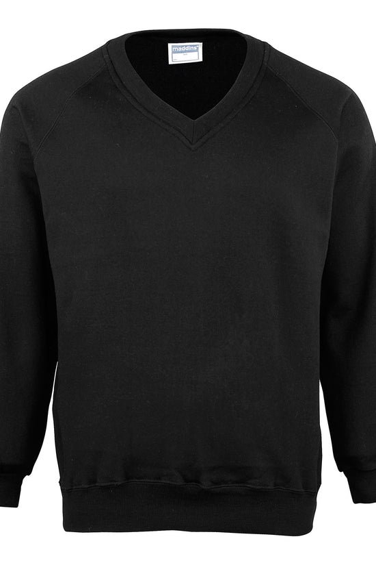 Maddins Coloursure VNeck Sweatshirt for Unisex Adults Plus Sizes