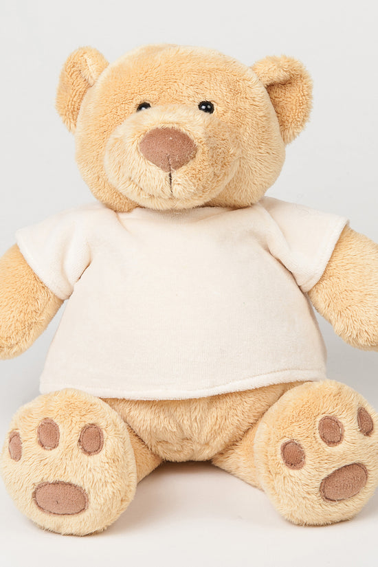 Mumbles Honey Bear Soft Toy in Cream Velour TShirt InfantKids Christmas Gift