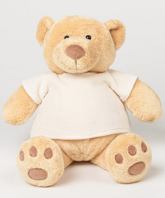 Mumbles Honey Bear Soft Toy in Cream Velour TShirt InfantKids Christmas Gift