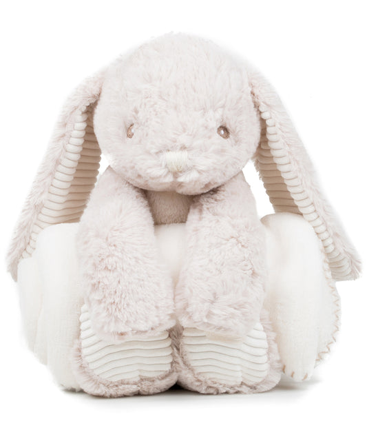 Mumbles Rabbit and Blanket Soft Toy for Infant Kids 40cm