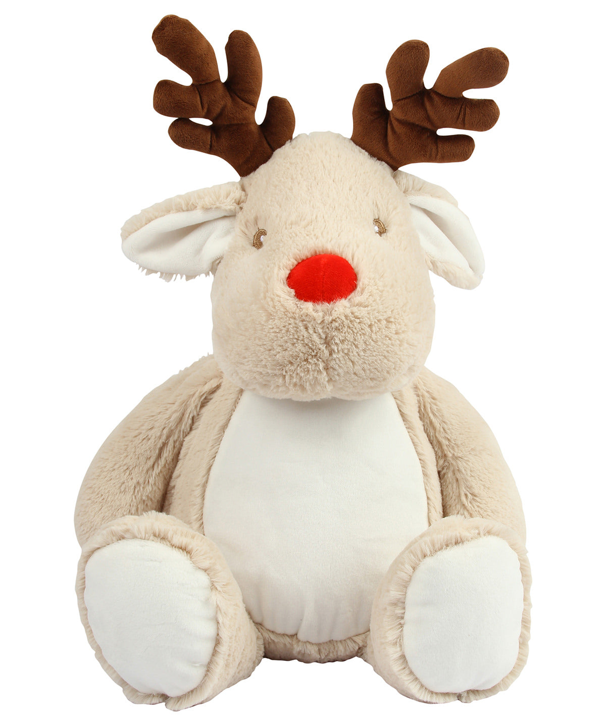 Christmas Reindeer Soft Toy with Zip Access for Embroidery