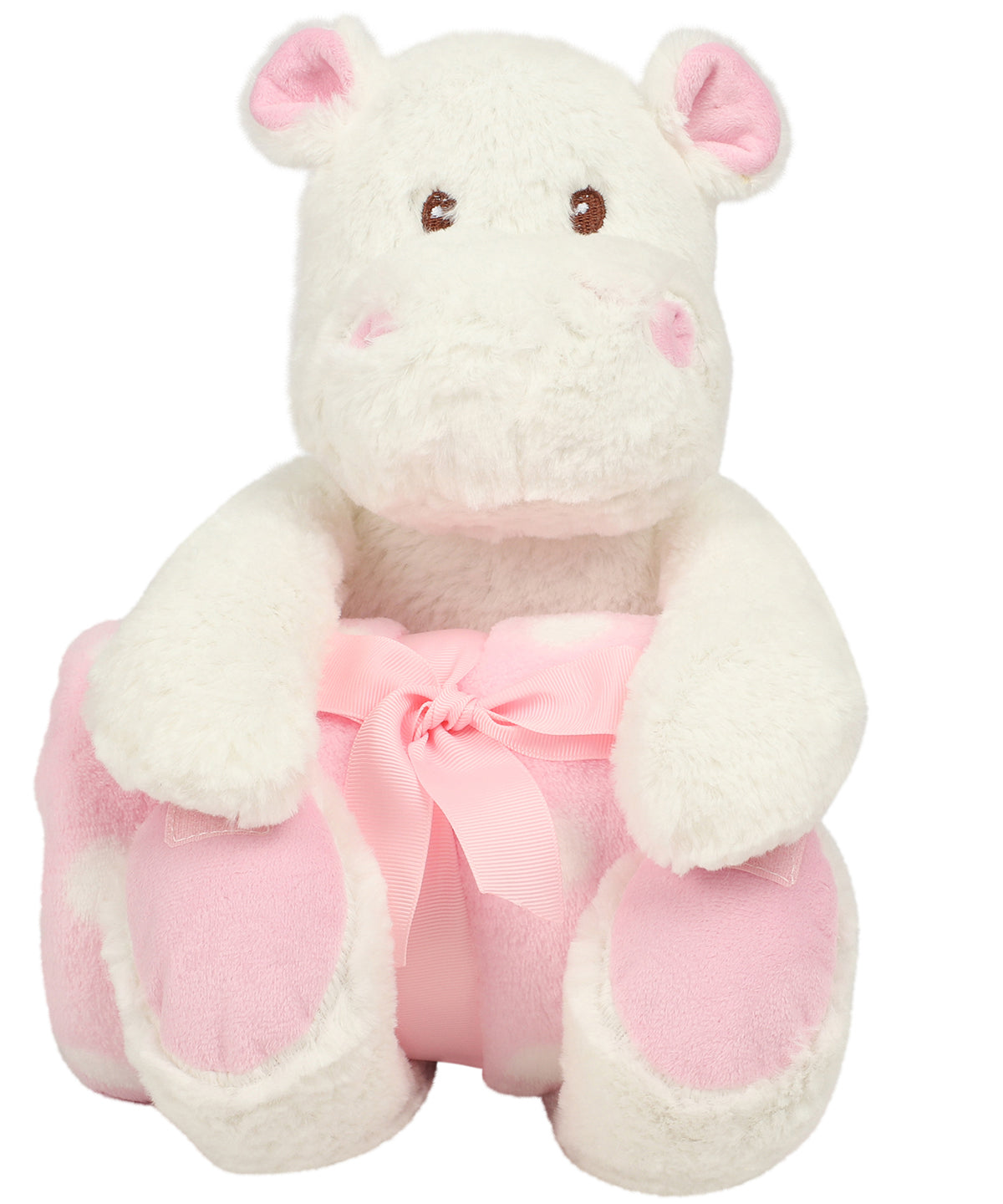 Mumbles Hippo Plush Toy with Removable Blanket Unisex Infant Gift