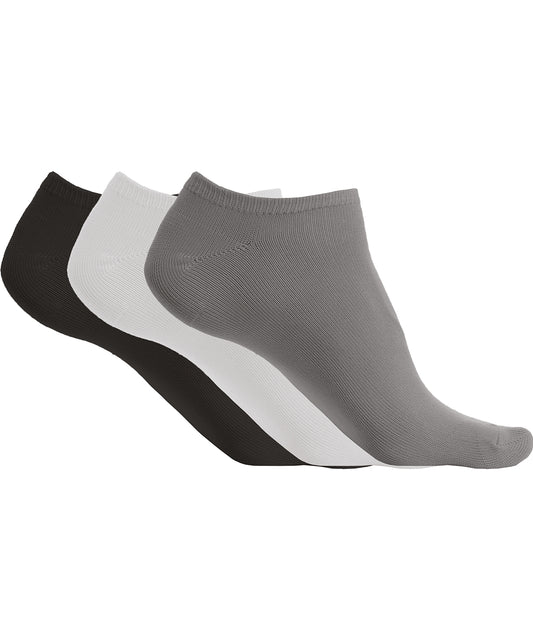 Kariban Proact Microfibre Sneaker Socks 3 Pairs Pack