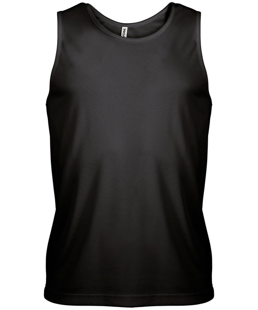 Kariban Proact Mens QuickDry Sports Vest Lightweight Athleisurewear