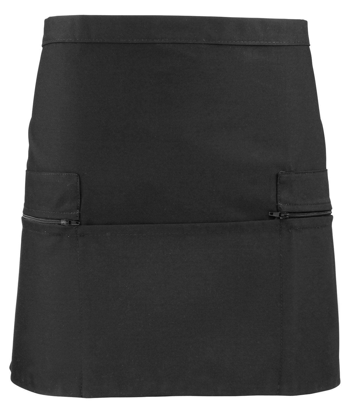 Premium Waist Apron for Adults 2 Zip Pockets Crease Resistant Finish