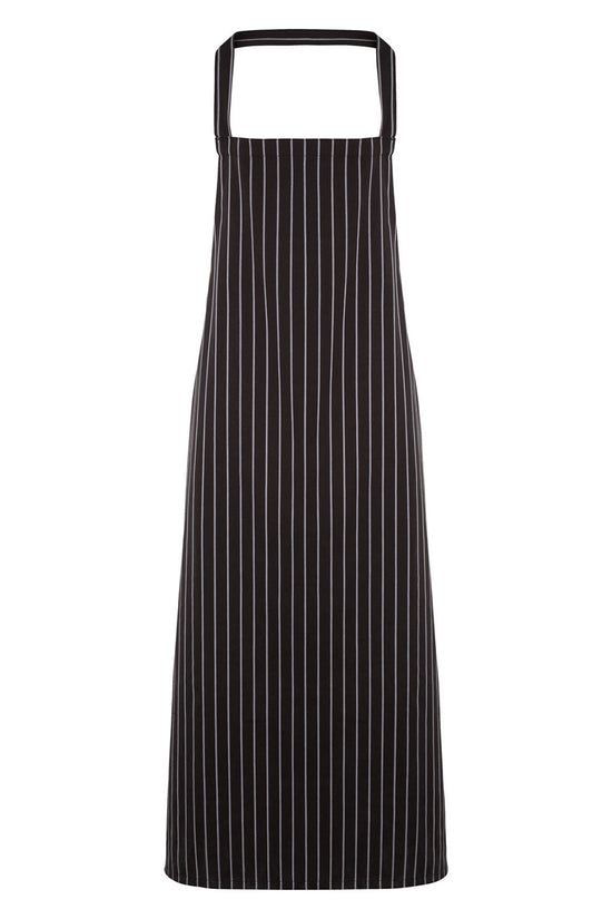 Striped Butchers Bib Apron for Unisex Adults