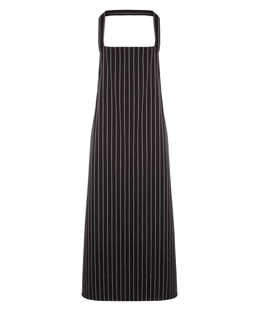 Striped Butchers Bib Apron for Unisex Adults