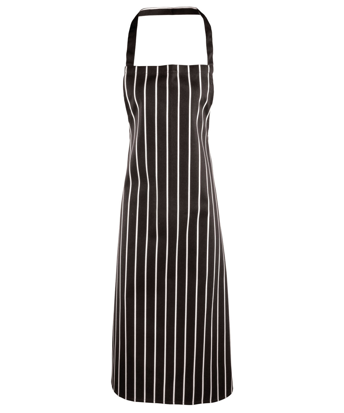 Striped Butchers Bib Apron for Unisex Adults