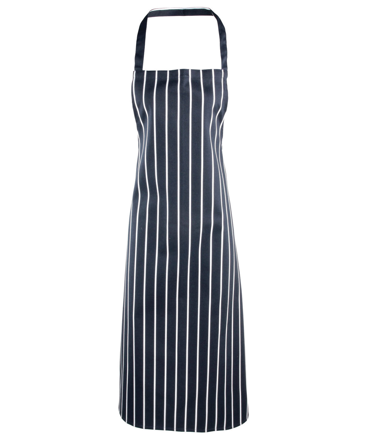Striped Butchers Bib Apron for Unisex Adults