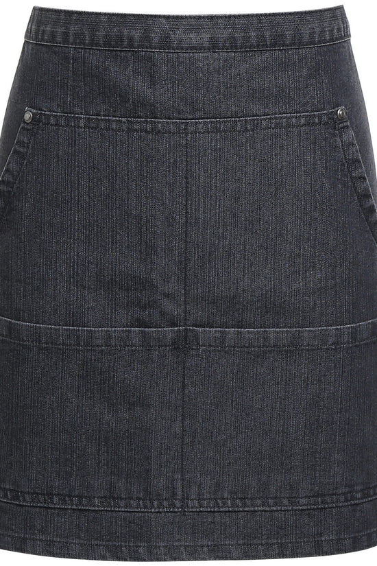 Denim Waist Apron with Contrast Stitching and Copper Rivets
