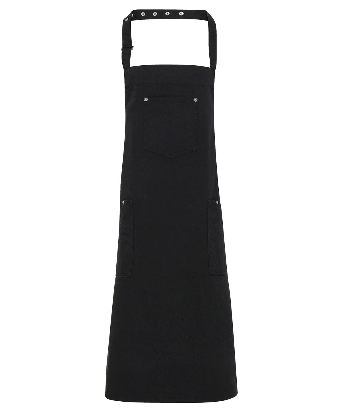 Chino Style Bib Apron with Pockets