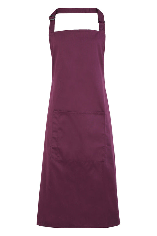 Premier Colours Bib Apron with Pocket Unisex Adult Apron
