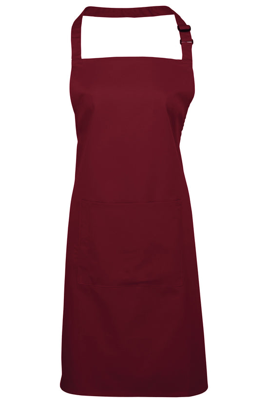 Premier Colours Bib Apron with Pocket Unisex Adult Apron
