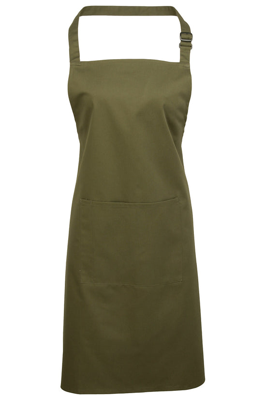Premier Colours Bib Apron with Pocket Unisex Adult Apron