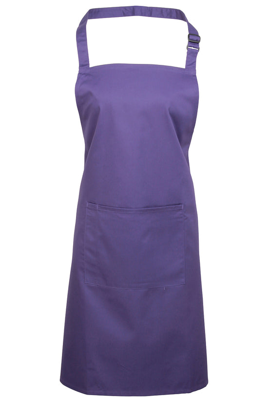Premier Colours Bib Apron with Pocket Unisex Adult Apron