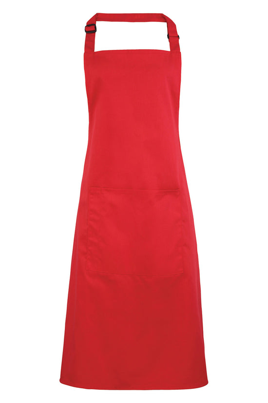 Premier Colours Bib Apron with Pocket Unisex Adult Apron