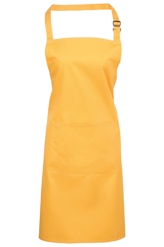 Premier Colours Bib Apron with Pocket Unisex Adult Apron