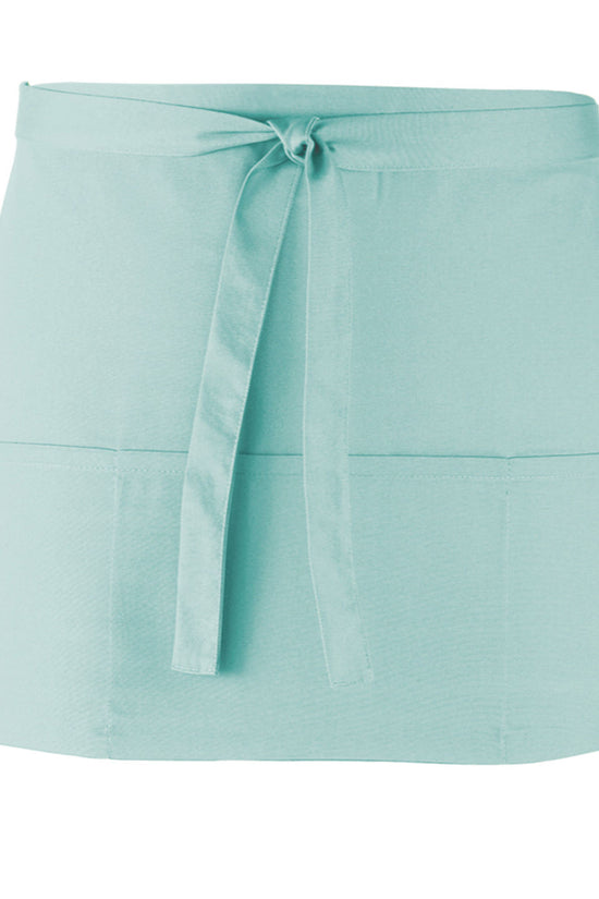 Premier Colours 3Pocket Apron Short Waist Apron with Open Pockets