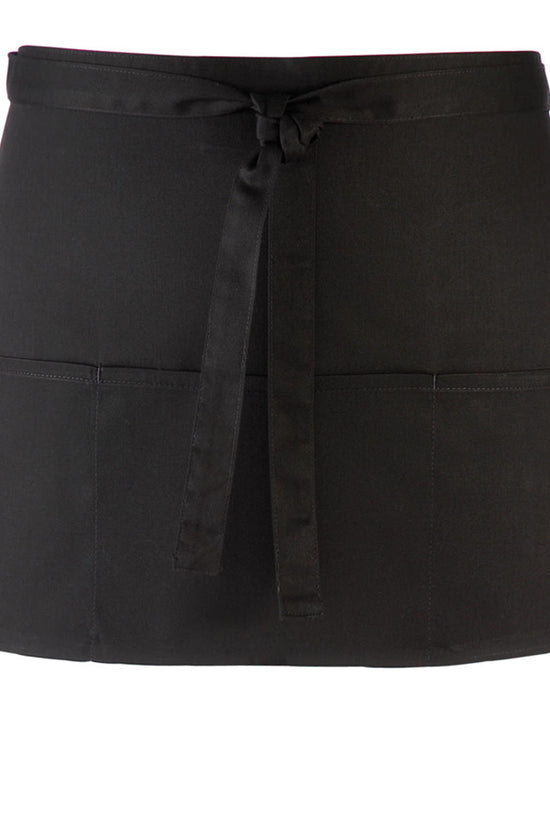 Premier Colours 3Pocket Apron Short Waist Apron with Open Pockets