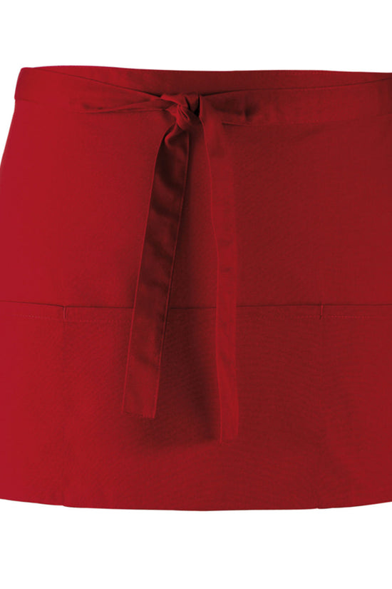 Premier Colours 3Pocket Apron Short Waist Apron with Open Pockets