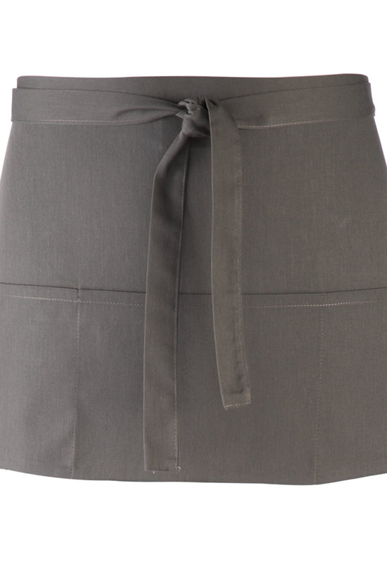 Premier Colours 3Pocket Apron Short Waist Apron with Open Pockets
