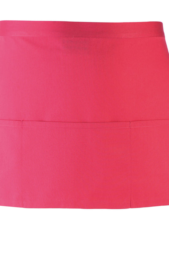Premier Colours 3Pocket Apron Short Waist Apron with Open Pockets