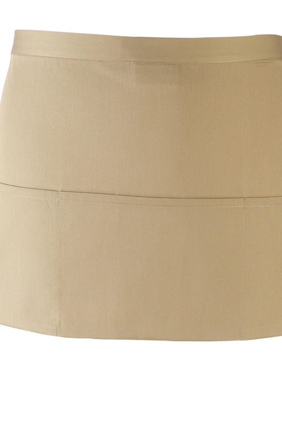 Premier Colours 3Pocket Apron Short Waist Apron with Open Pockets