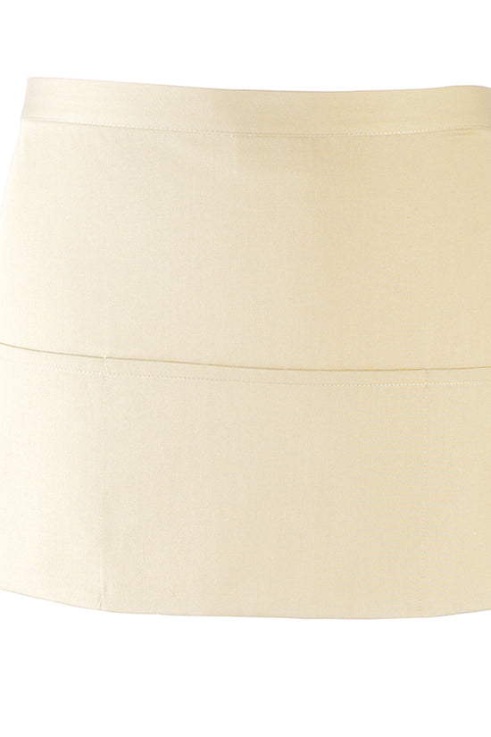 Premier Colours 3Pocket Apron Short Waist Apron with Open Pockets