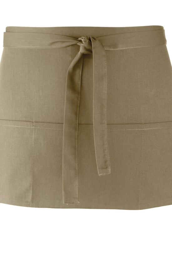 Premier Colours 3Pocket Apron Short Waist Apron with Open Pockets