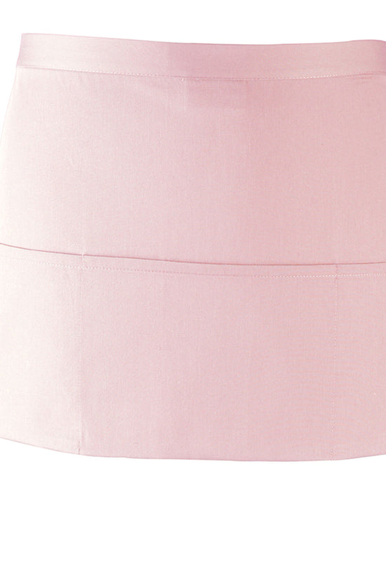 Premier Colours 3Pocket Apron Short Waist Apron with Open Pockets