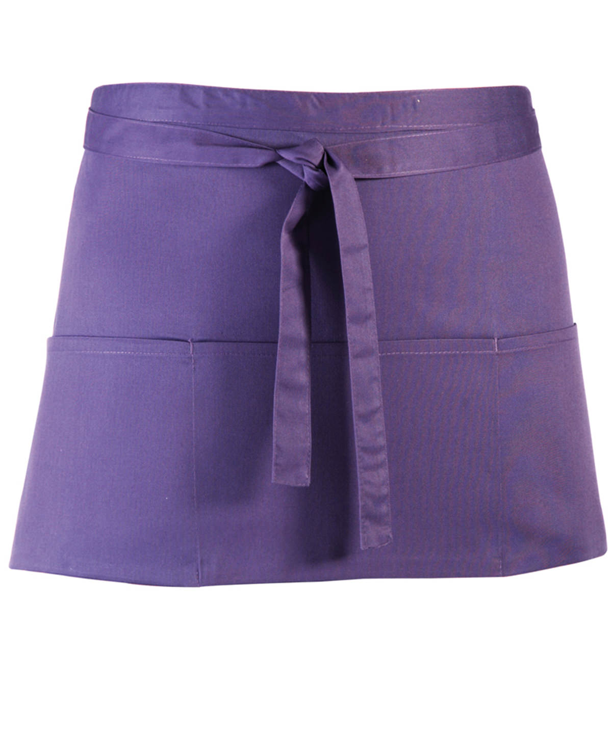 Premier Colours 3Pocket Apron Short Waist Apron with Open Pockets